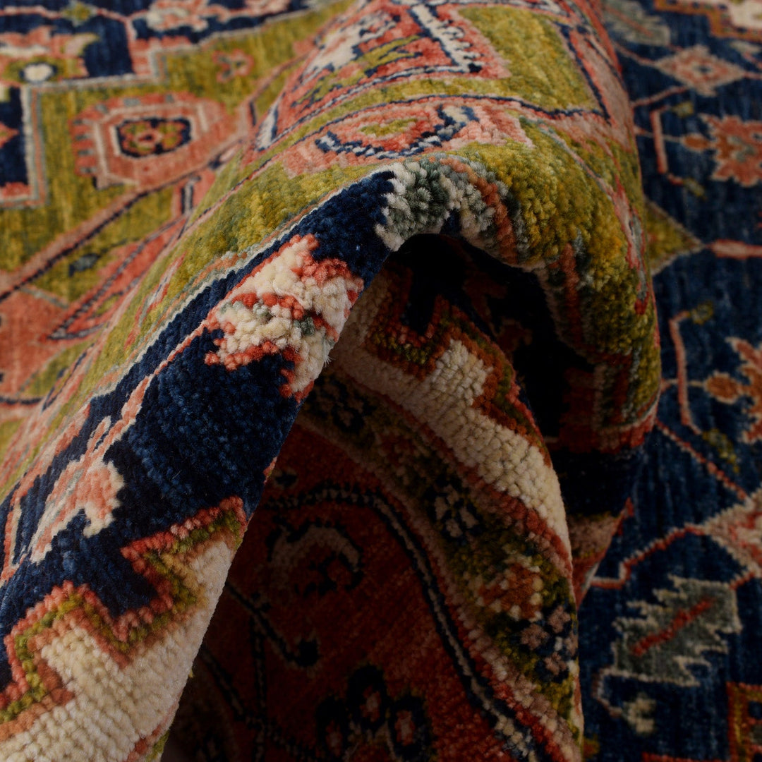 Hand Knotted Persian Design Heriz Rug 4' 1" x 6' 0" - No. AL63260