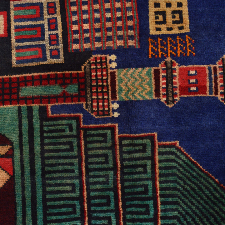 Handmade Pictorial Carpet 3' 11" x 6' 6" - No. AL70863