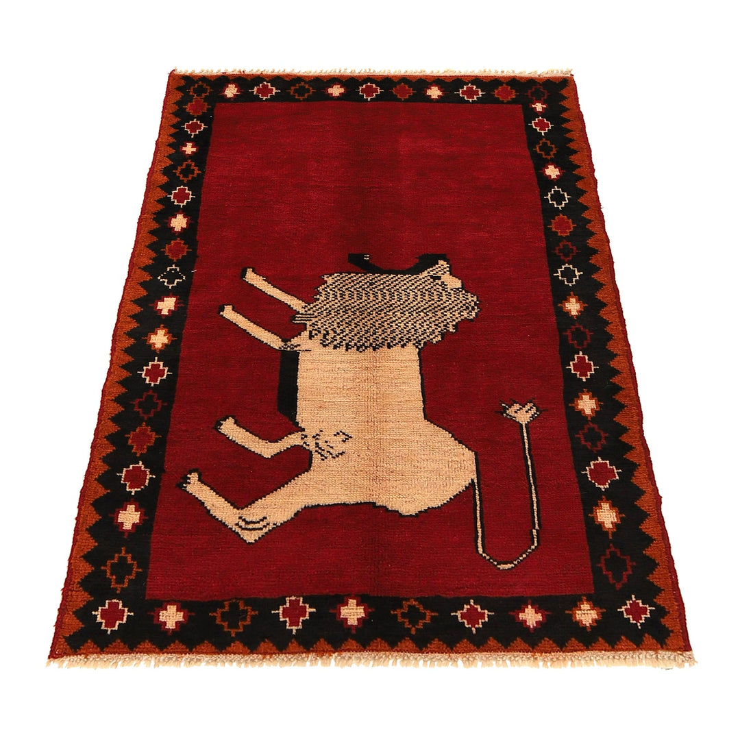 Hand Made Animal Pictorial Carpet 3' 0" x 4' 6" - No. AL82349