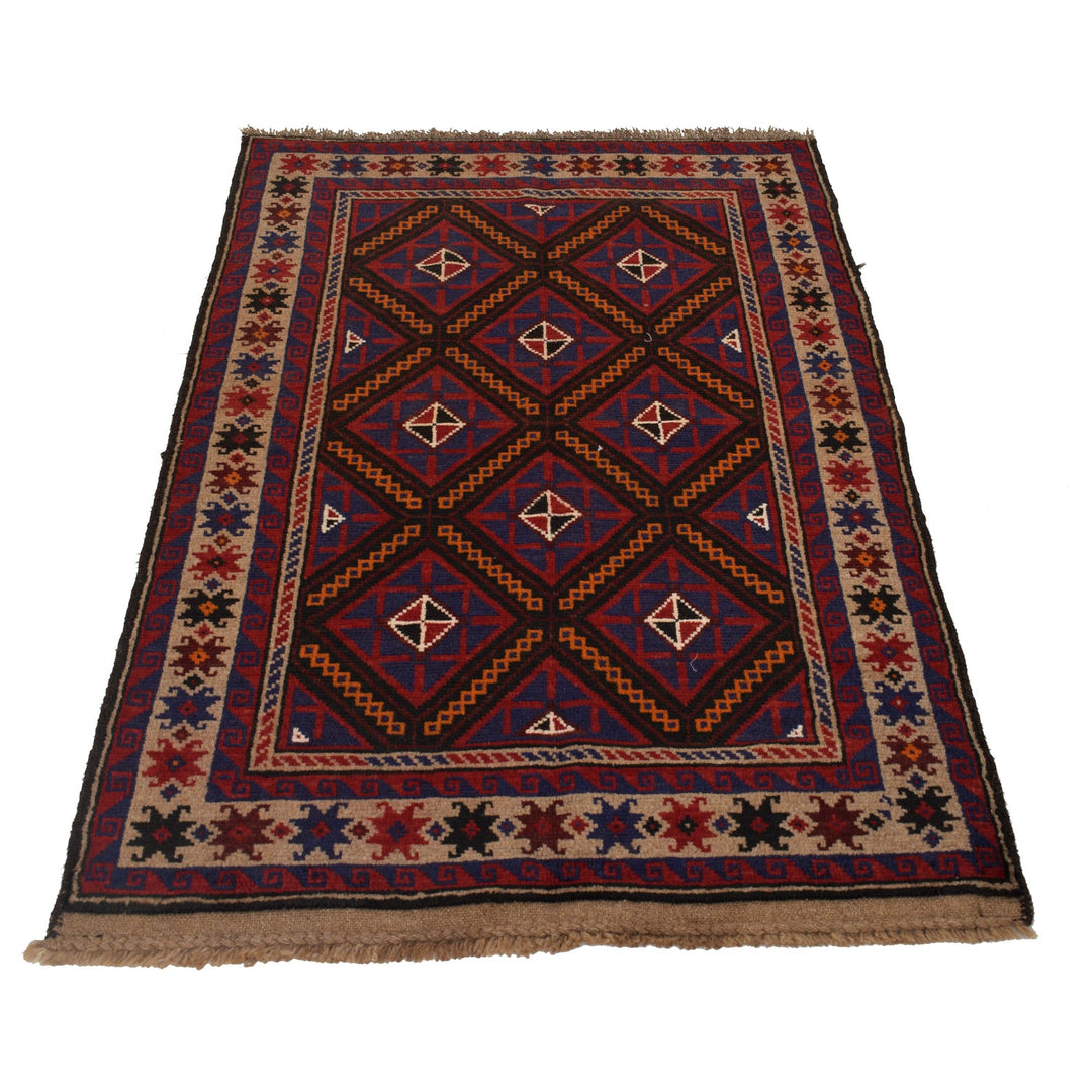Traditional Baloch Rug 2' 12" x 4' 9" - No. AL18459