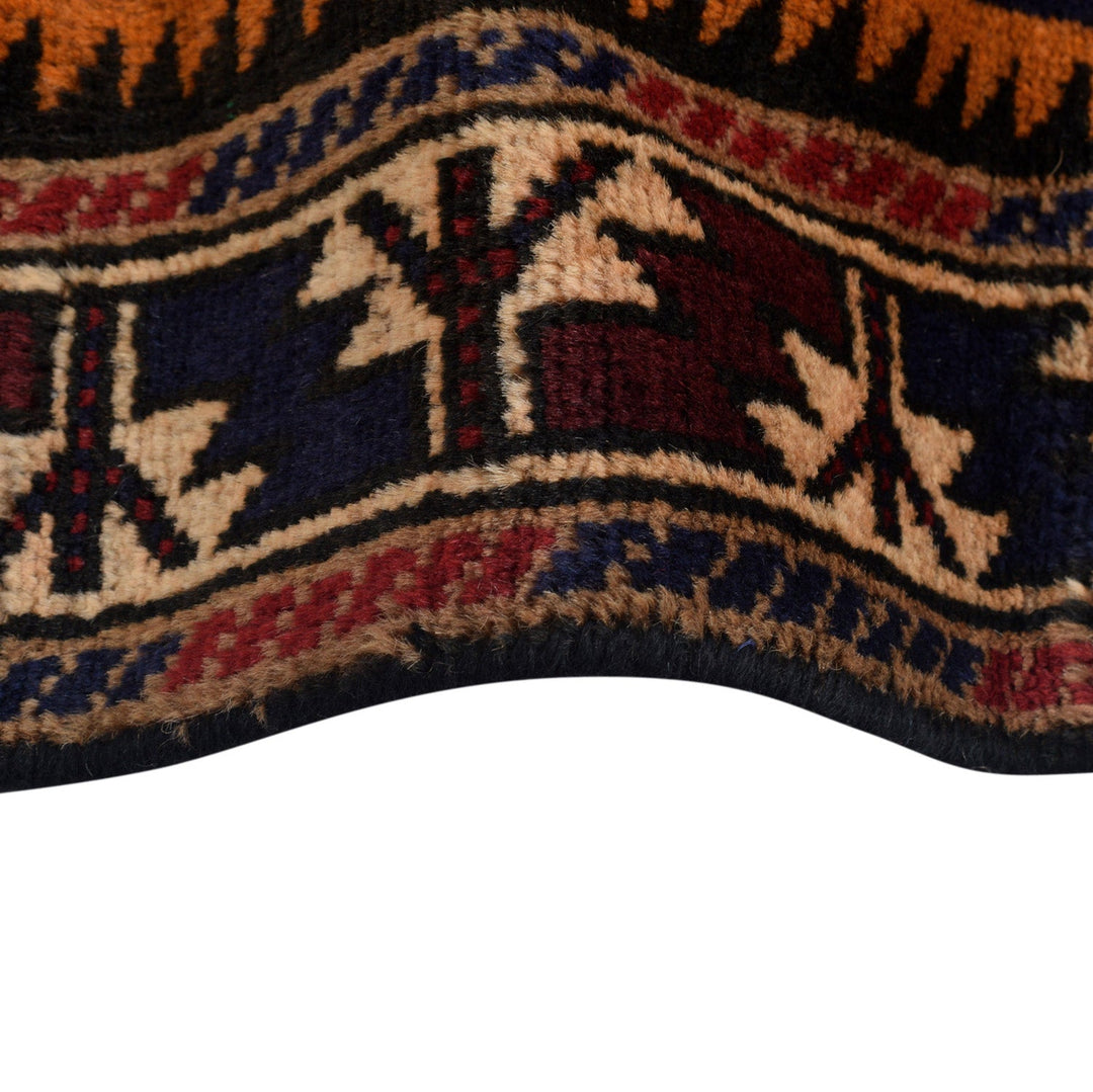 Afghan Prayer Rug 3' 0" x 4' 10" Hand-Knotted border