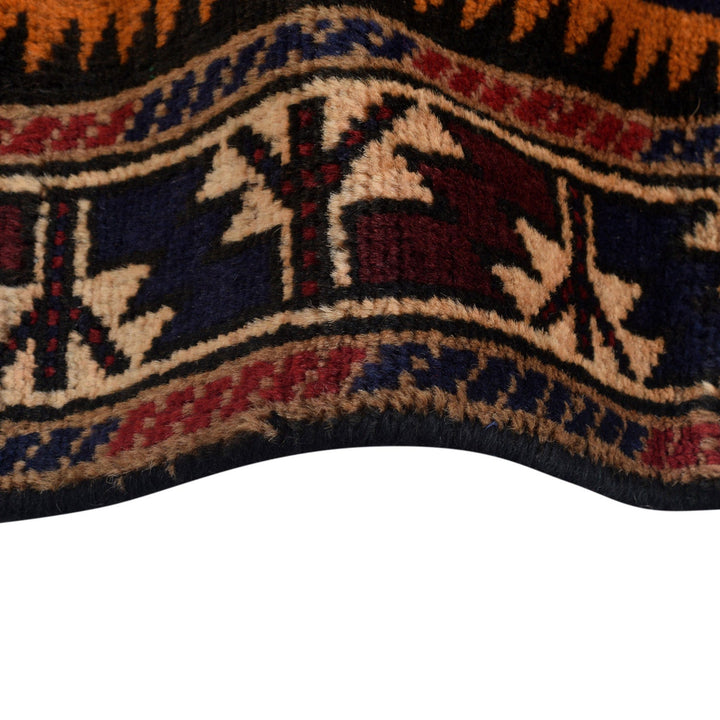 Afghan Prayer Rug 3' 0" x 4' 10" Hand-Knotted border