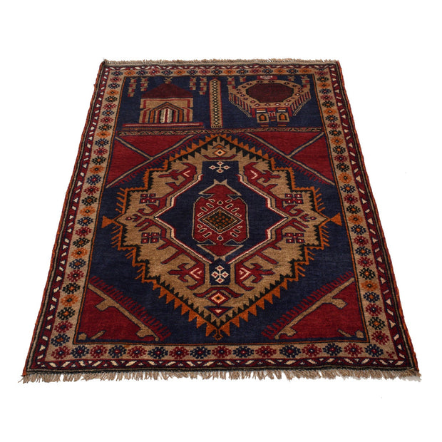 Muslim Prayer Rug 3' 3" x 4' 9" - No. AL77414
