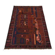Handmade Pictorial Carpet 2' 9" x 5' 2" - No. AL61879
