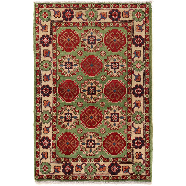 Handmade Kazak Area Rug 2' 8" x 4' 1" - No. AL52967