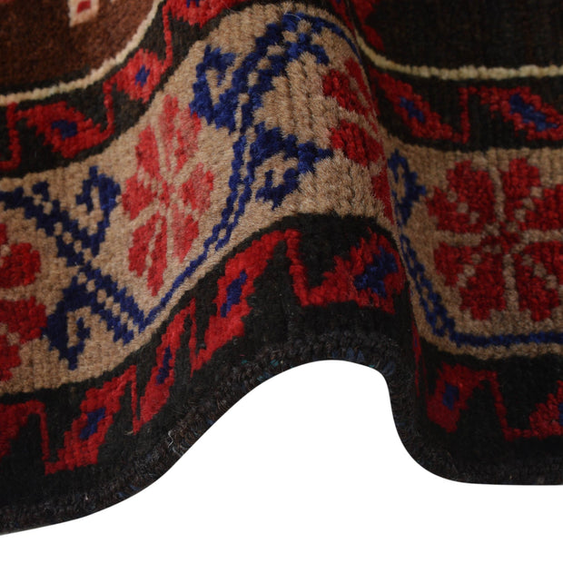 Tribal Baloch Rug 3' 1" x 5' 10" - No. AL40103