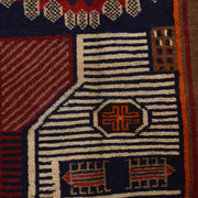 Traditional Baloch Rug 3' 0" x 4' 6" - No. AL15620