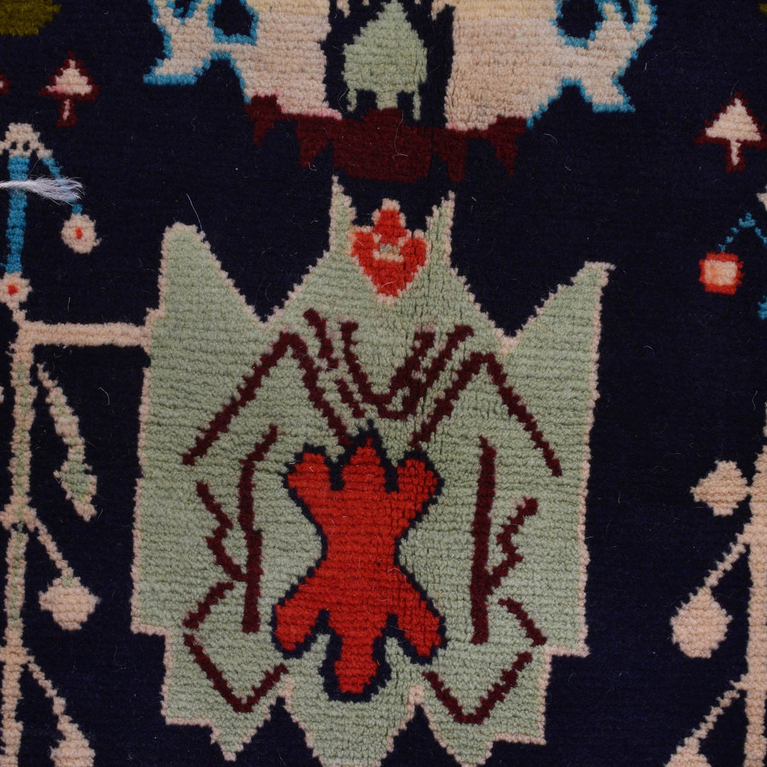 Hand Knotted Kohistani Carpet 5' 6" x 7' 8" - No. AL41554