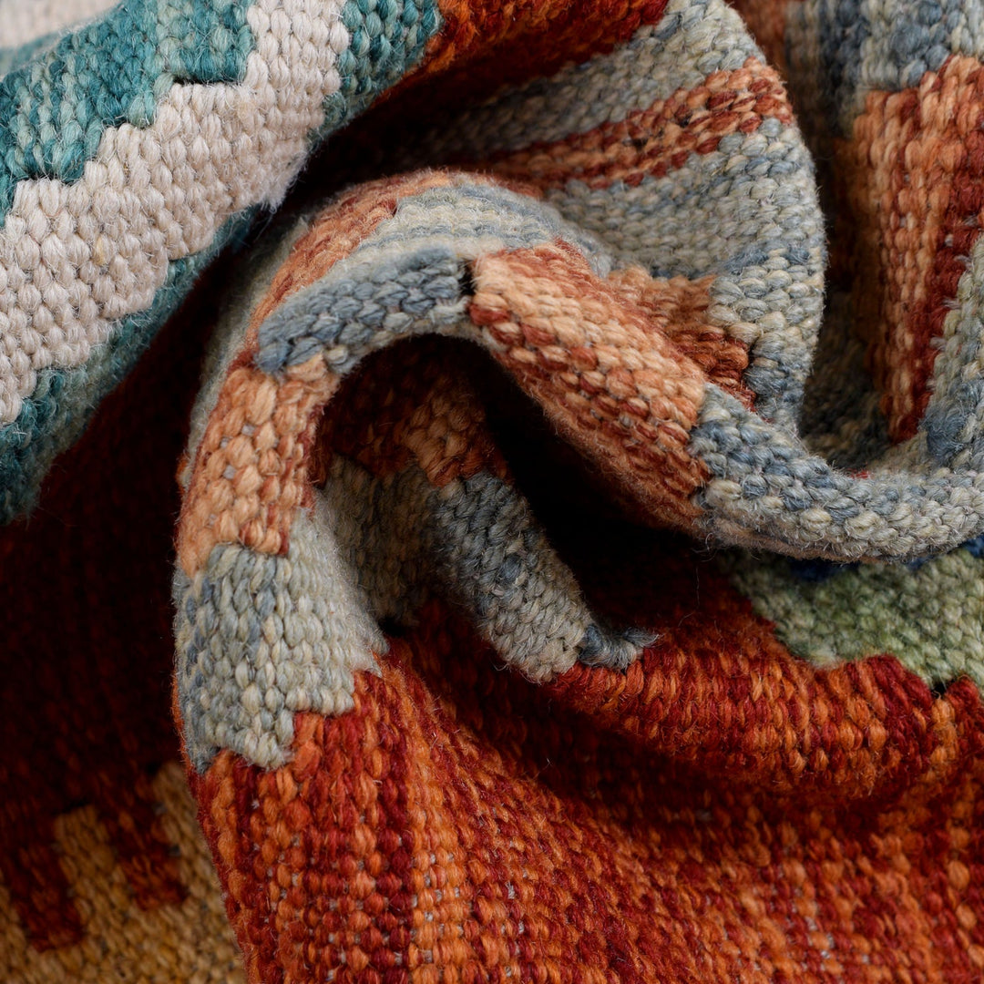 Hand Knotted Afghan Style Kilim 1' 10" x 6' 6" - No. AL71905