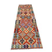 Hand Knotted Flatweave Kilim Runner 2' 6" x 9' 4" - No. AL60423