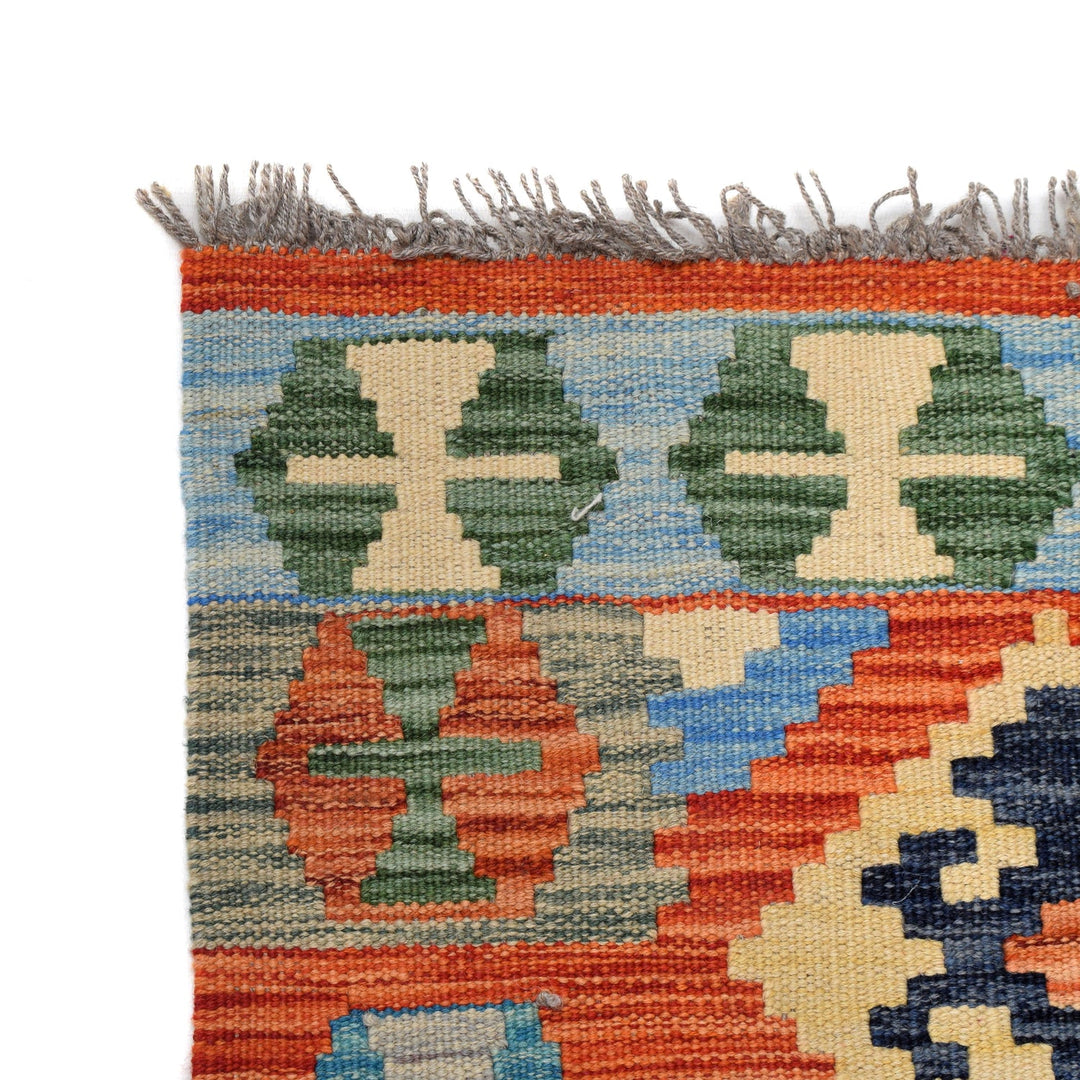 Hand Knotted Flatweave Kilim Runner 2' 6" x 9' 4" - No. AL60423