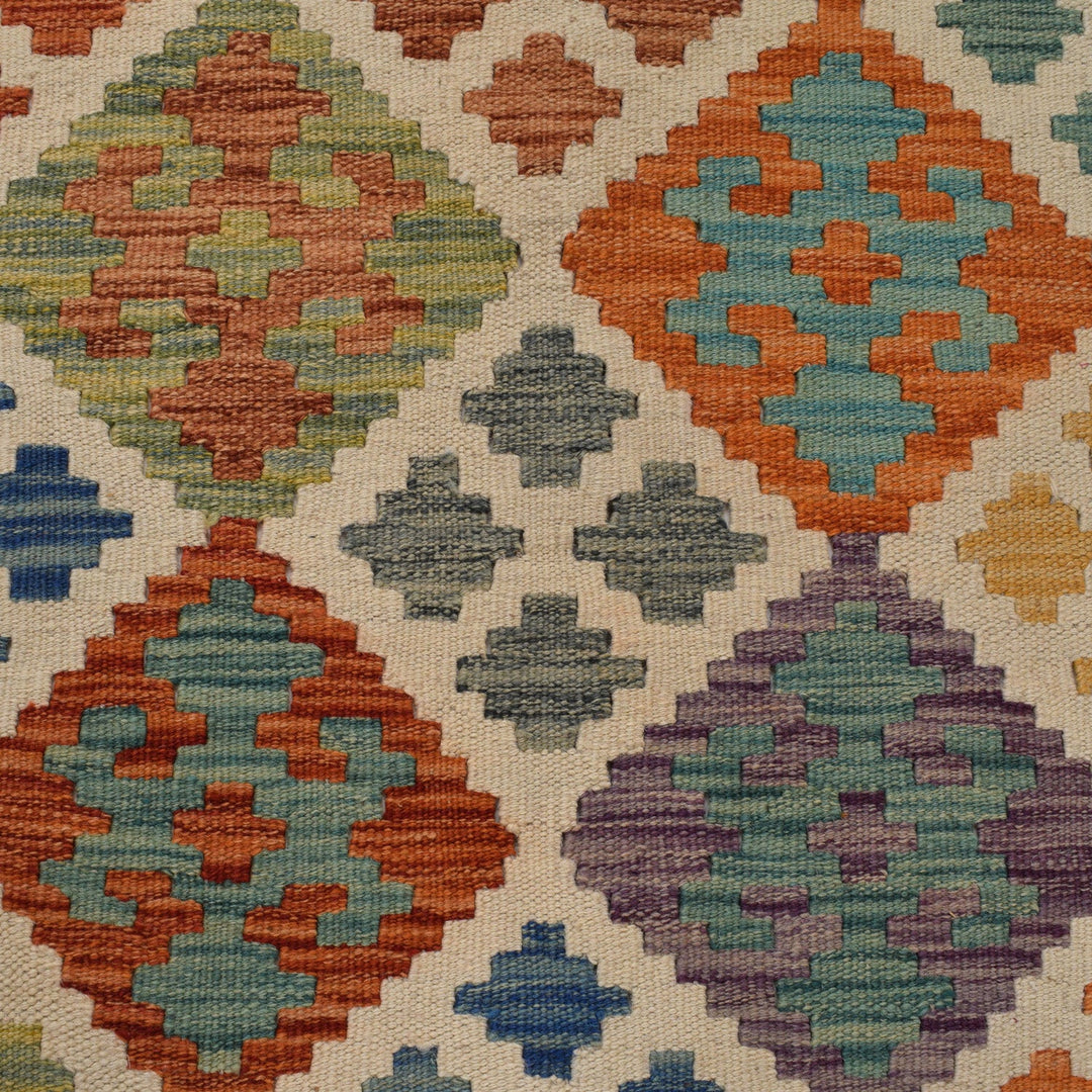 Handmade Turkish Design Wool Kilim 8' 3" x 9' 9" - No. AL30642