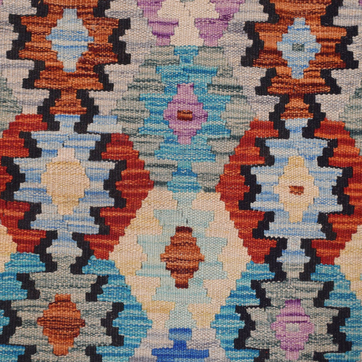 Hand Made Afghan Kilim Runner 2' 9" x 9' 9" - No. AL86529