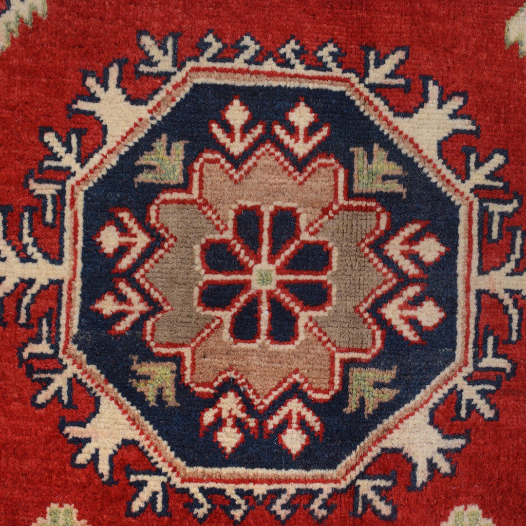 Handmade Kazak Area Rug 4' 11" x 6' 7" - No. AL36593