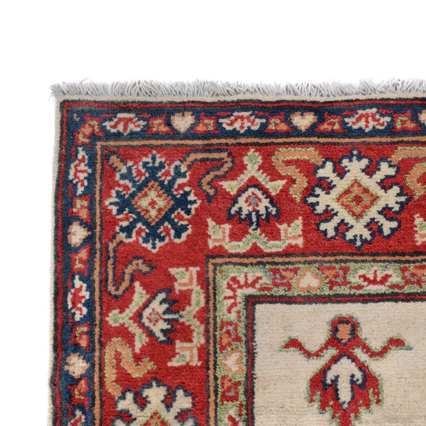 Hand Knotted Kazak Oriental Rug 3' 2" x 4' 10" - No. AL58183