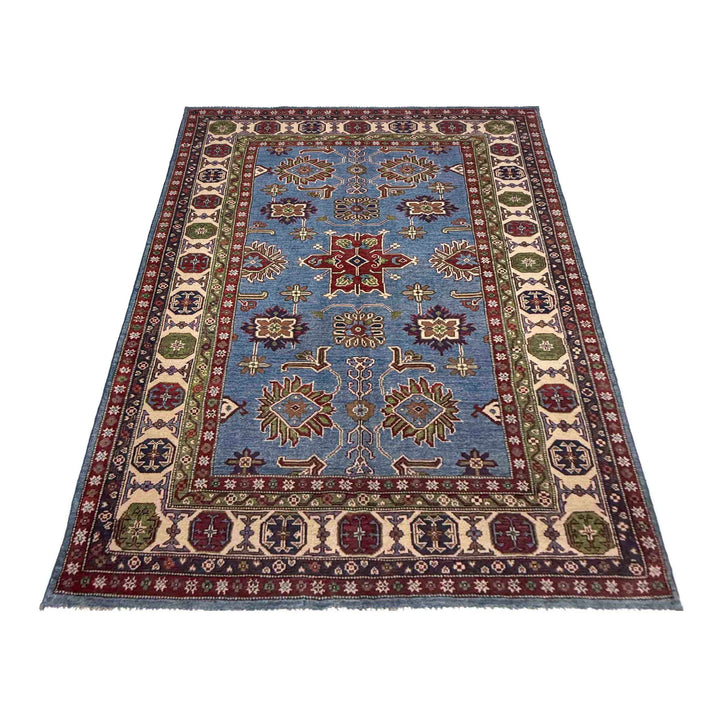 Blue Color Kazak Rug 4' 9" x 7' 10" - No. AL86632