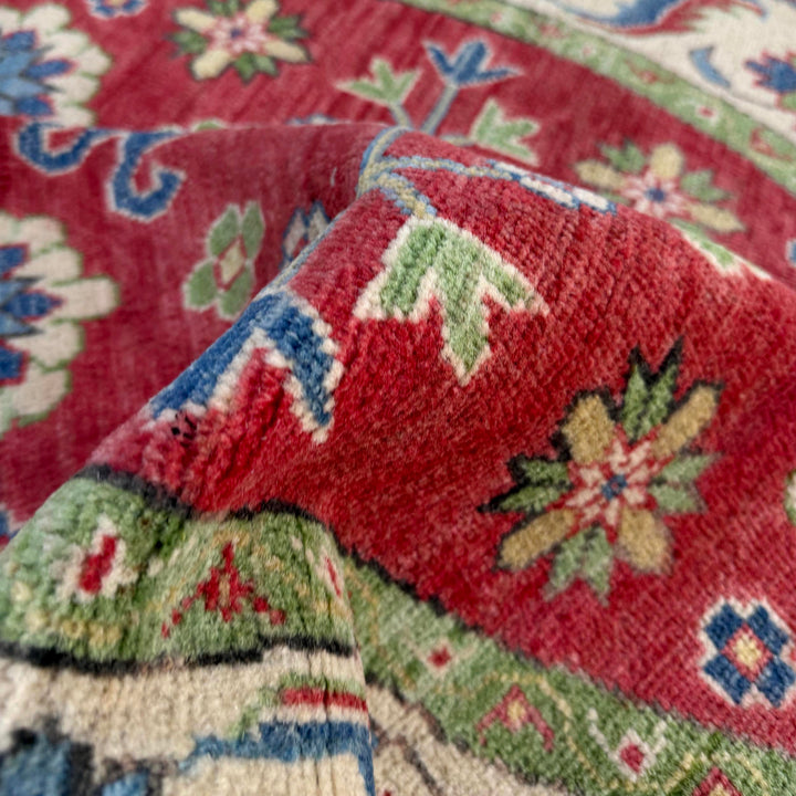 Hand Knotted Round Kazak Oriental Rug 4' 10" x 4' 11" - No. AL18689