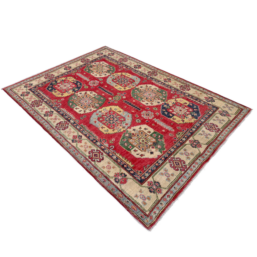 Oriental Kazak Rug 4' 0" x 5' 10" - No. AL10889