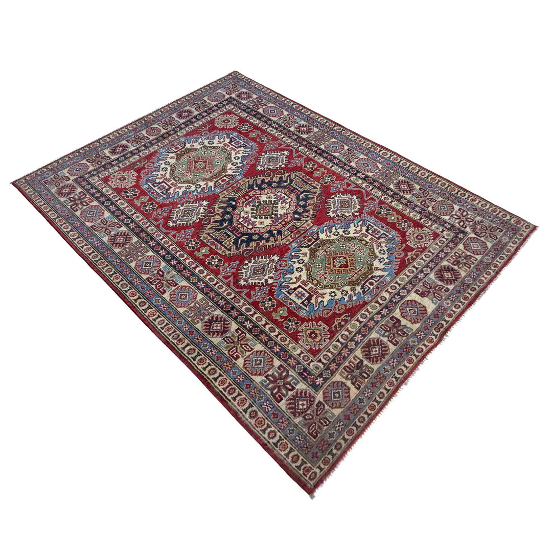 Hand knotted Kazak Carpet 4' 11" x 7' 3" - No. AL78920
