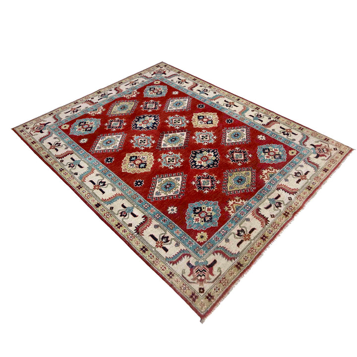 Handmade Kazak Area Rug 5' 0" x 6' 8" - No. AL54689