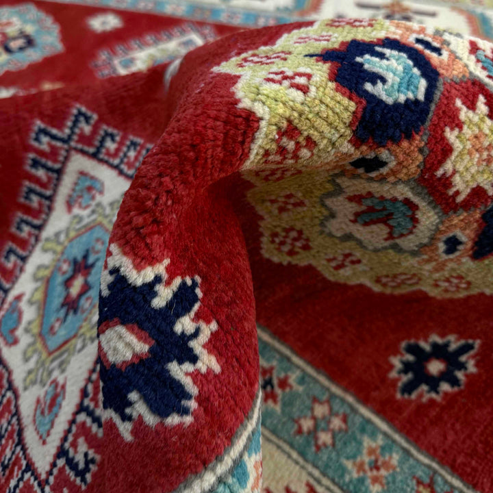 Handmade Kazak Area Rug 5' 0" x 6' 8" - No. AL90994