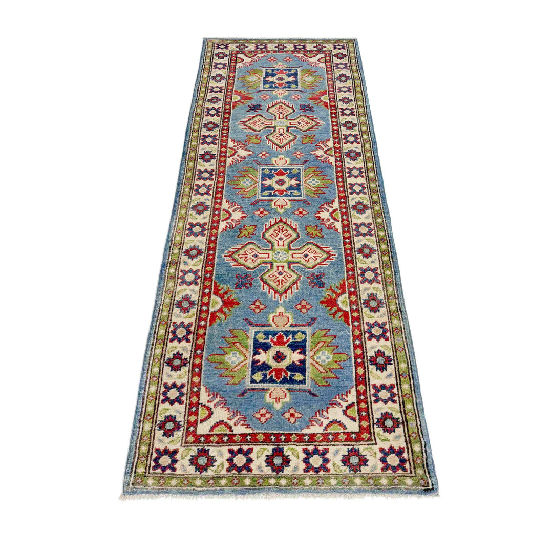 Hand knotted Kazak Runner Rugs 2' 1" x 6' 3" - No. AL64404