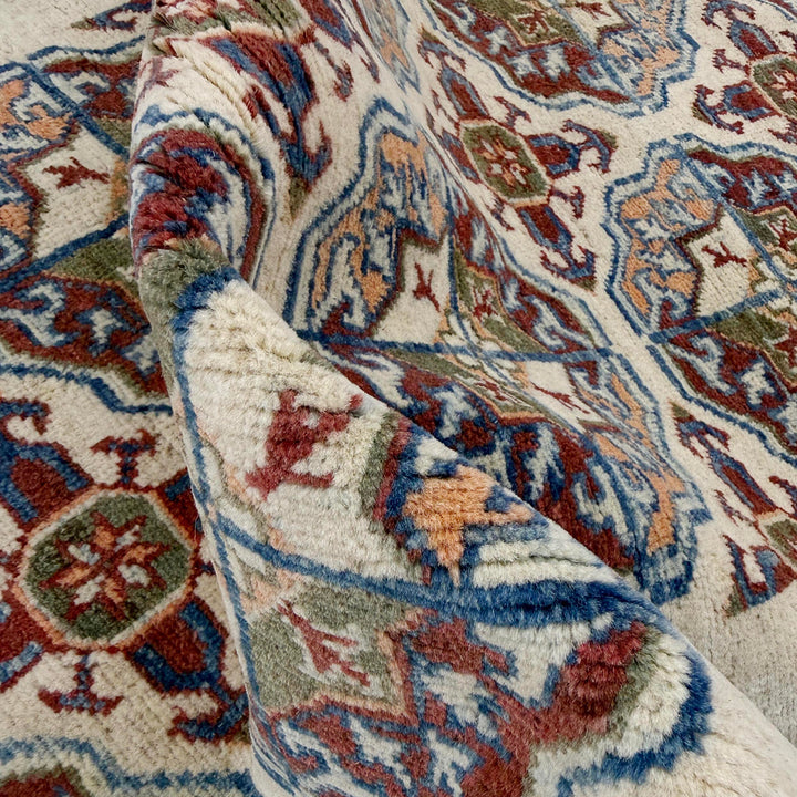 Beige Afghan Waziri Runner Rug 2' 7" x 7' 11" Hand-Knotted | No. AL33665