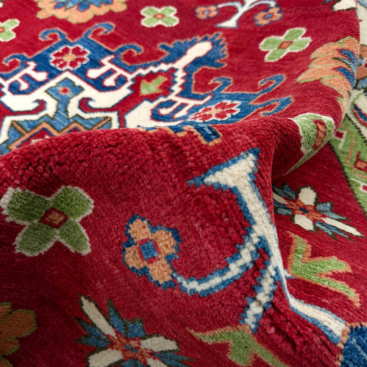 Traditional Kazak Round Area Rug 5' 10" x 5' 10" - No. AL82075