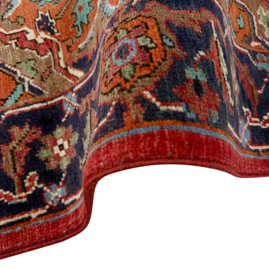 Afghan Heriz Rug 2'7" x 4'1" Hand-Woven field