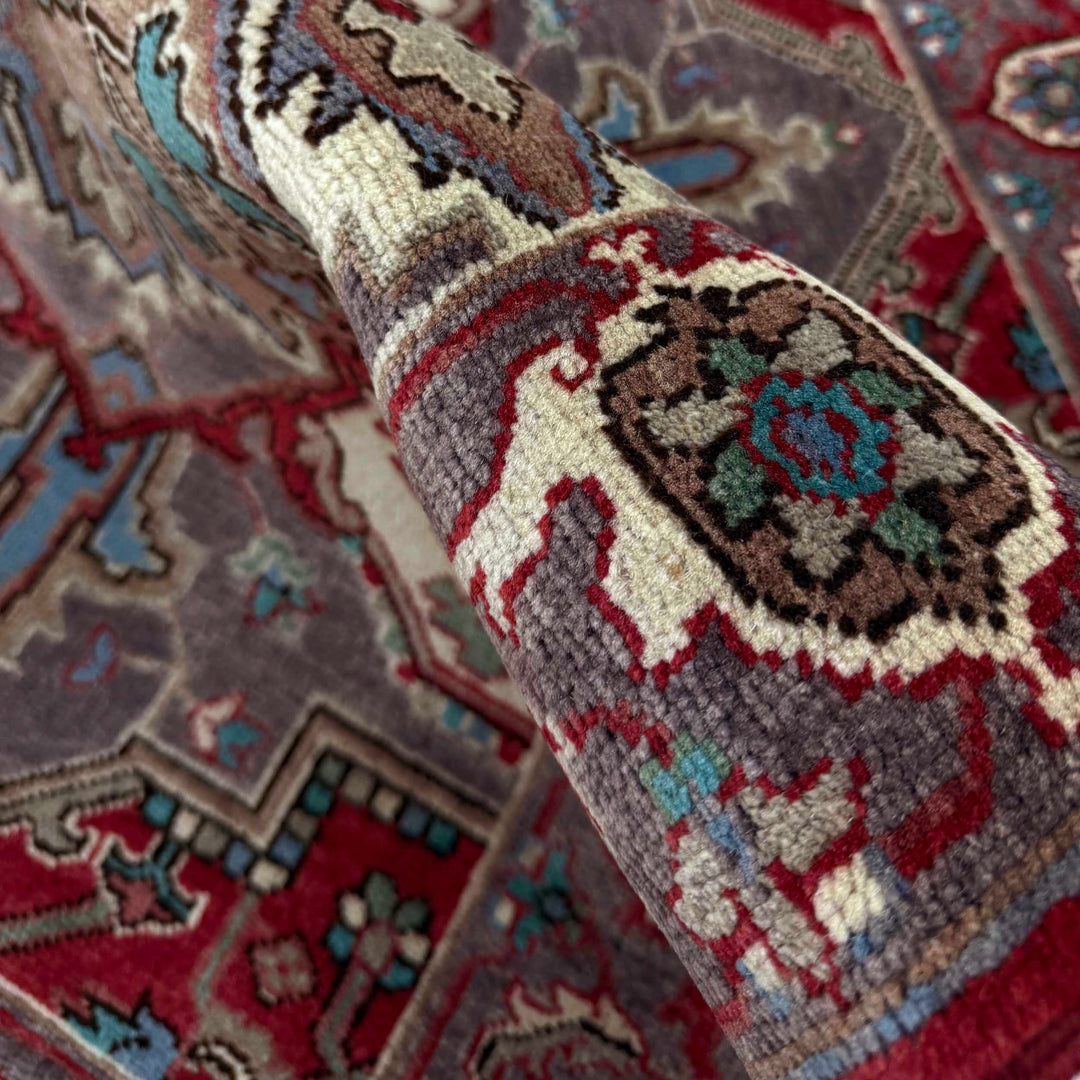 Afghan Heriz Rug 2' 7" x 4' 2" Hand-Knotted | No. AL86114