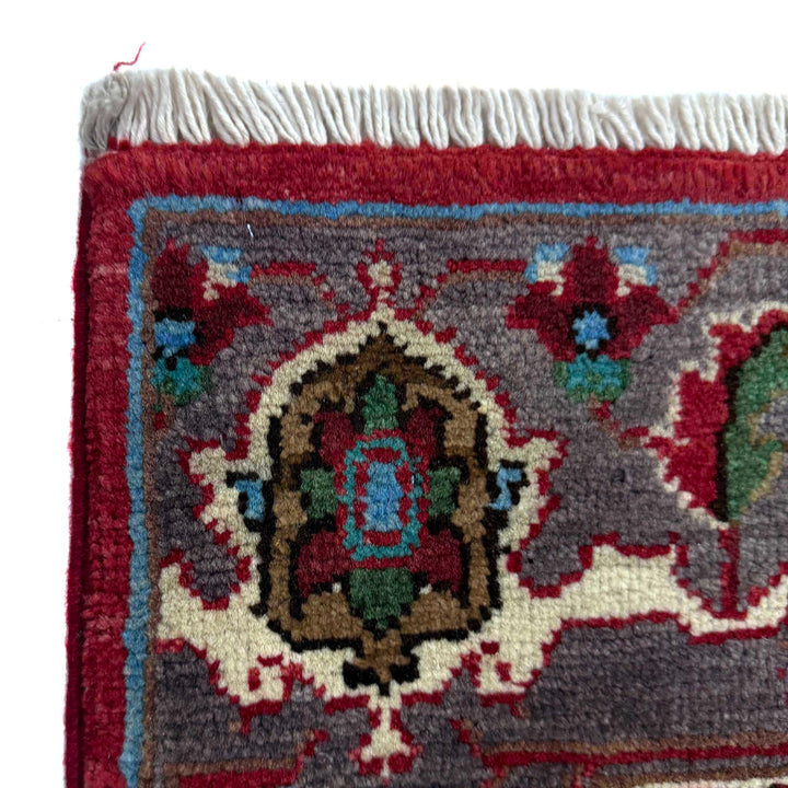 Afghan Heriz Rug 2' 7" x 4' 0" Hand-Knotted pattern