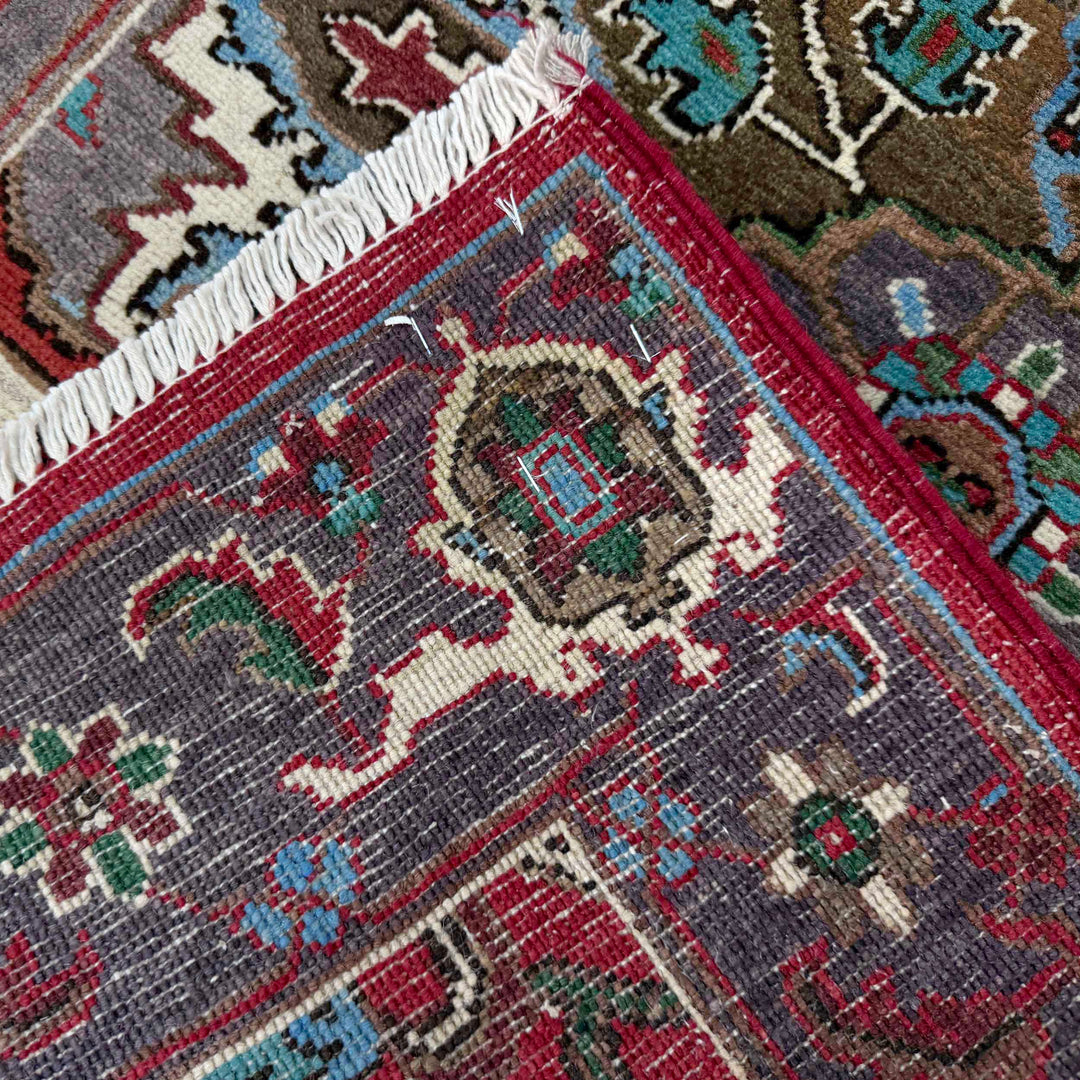 Afghan Heriz Rug 2' 7" x 4' 0" Hand-Knotted | No. AL23752