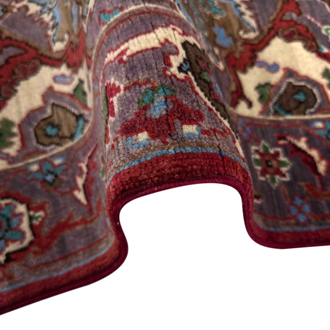 Afghan Heriz Rug 2' 7" x 4' 0" Hand-Knotted field