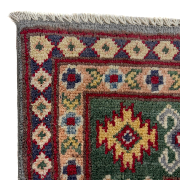 Handmade Kazak Area Rug 3' 2" x 5' 0" - No. AL20976