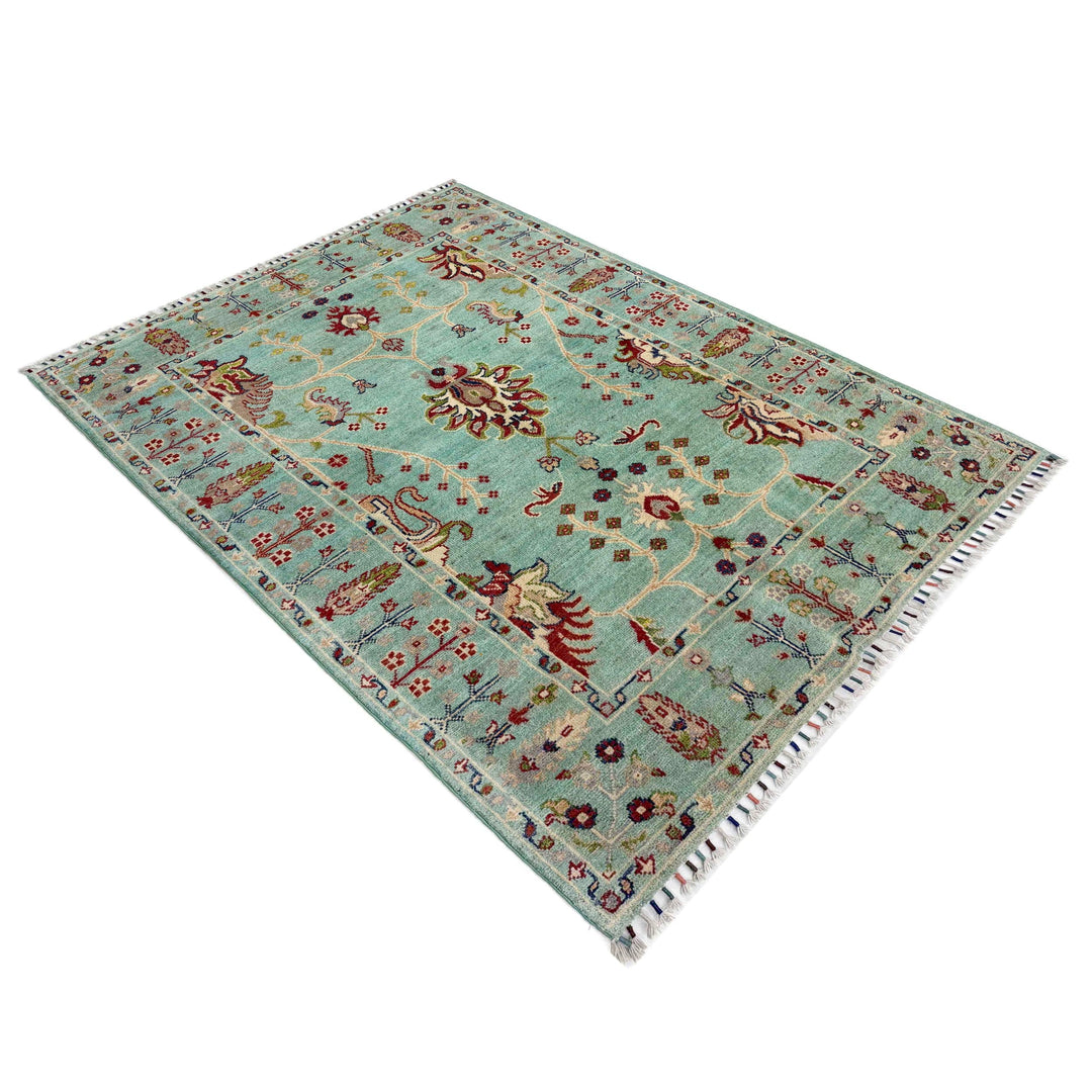 Hand knotted Contemporary Style Sultani Rug 3' 11" x 6' 0" - No. AL60357
