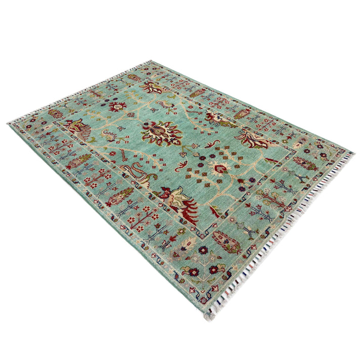 Hand knotted Contemporary Style Sultani Rug 3' 11" x 6' 0" - No. AL60357