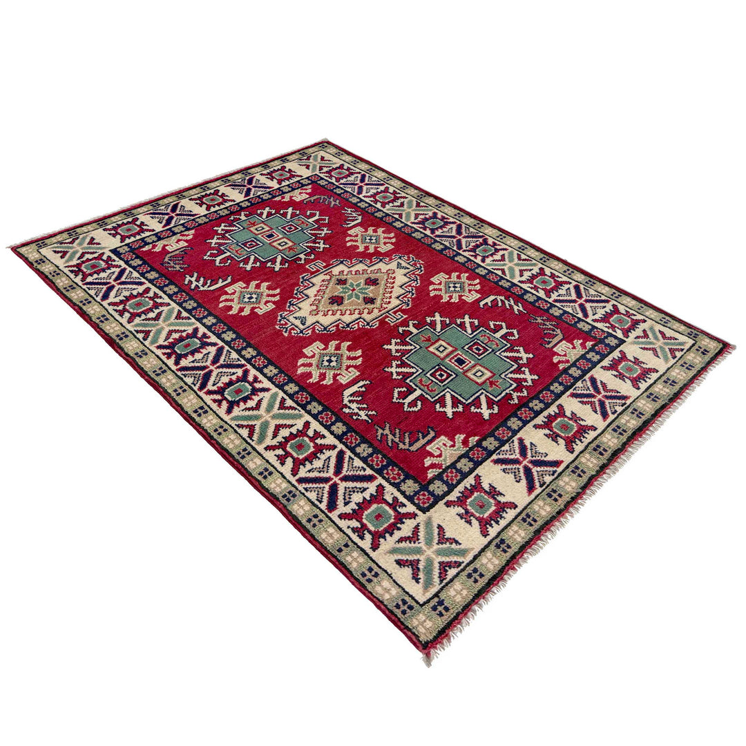 Hand knotted Kazak Carpet 2' 8" x 4' 0" - No. AL32743