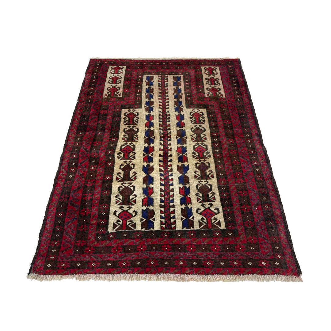 Handmade Prayer Rug 3' 2" x 4' 6" - No. AL28072