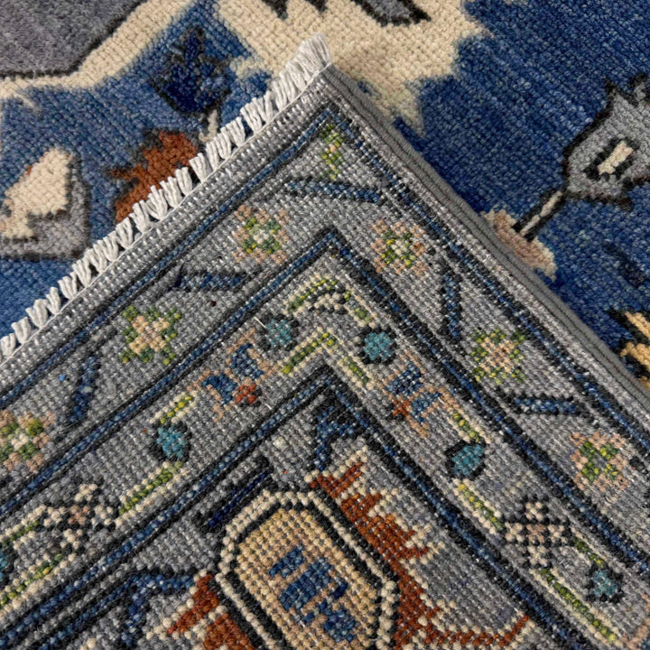 Afghan Heriz Rug 6' 0" x 8' 8" Hand-Knotted | No. AL32319