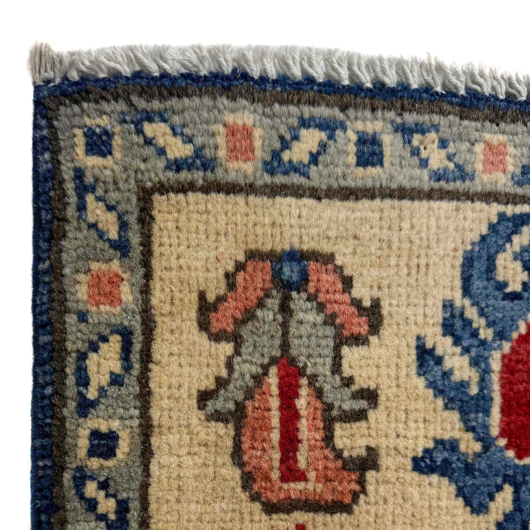Afghan Kazak Rug 3' 11" x 6' 6" Hand-Knotted pattern