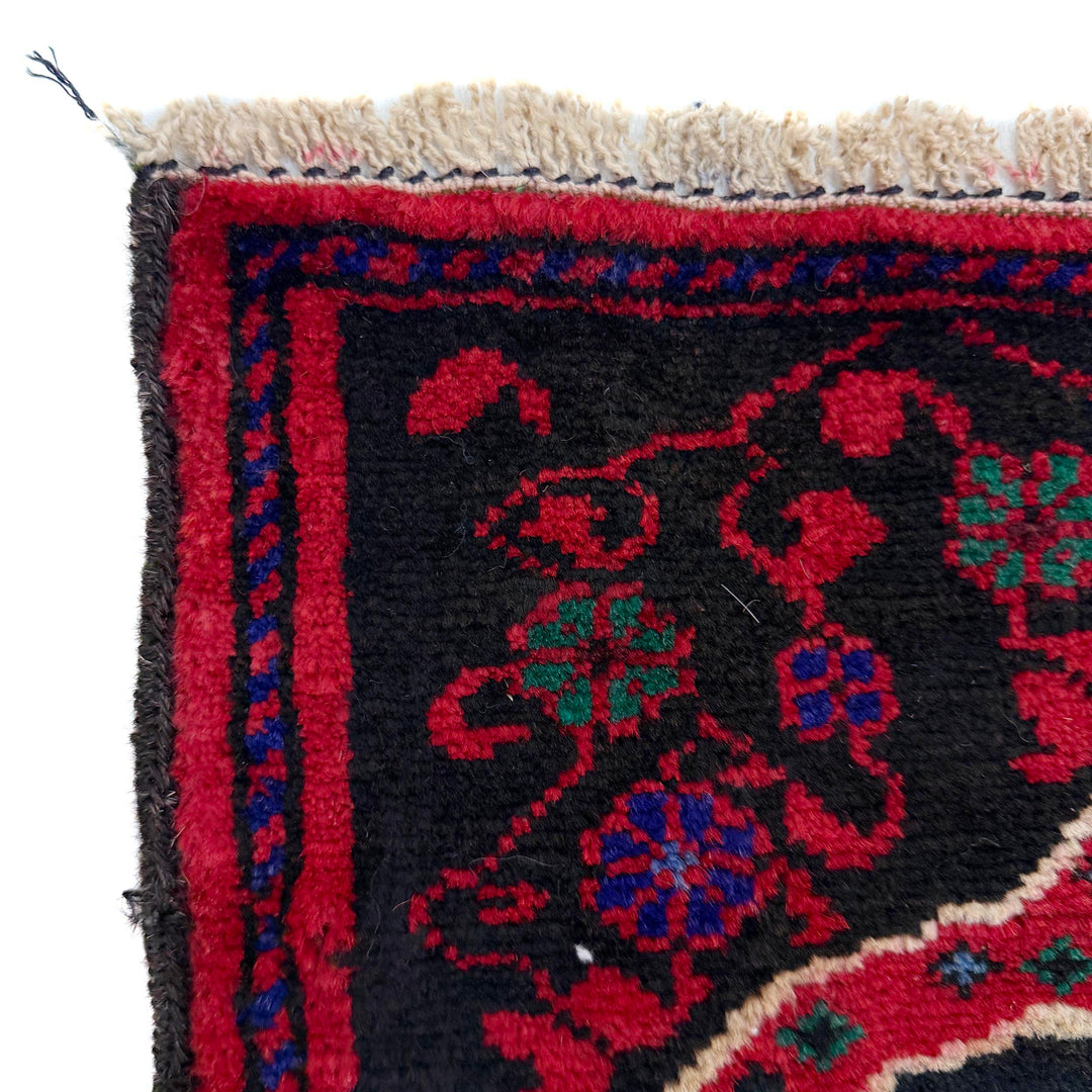 Afghan Prayer Rug 2' 6" x 3' 9" Hand-Knotted | No. AL46814