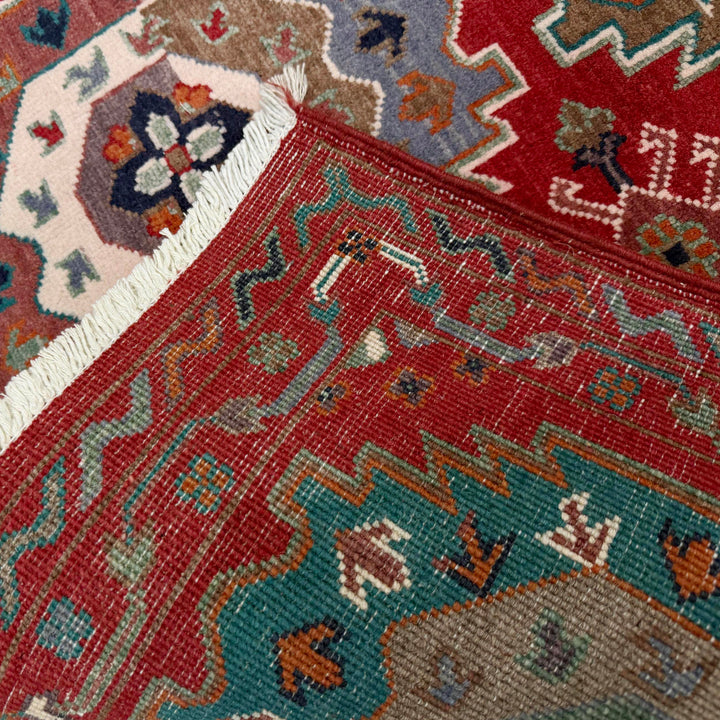 Red Afghan Waziri Rug 2' 9" x 4' 0" Hand-Knotted | No. AL68147