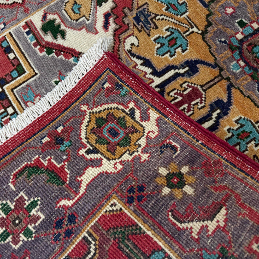 Afghan Heriz Rug 2' 9" x 4' 1" Hand-Knotted | No. AL79843