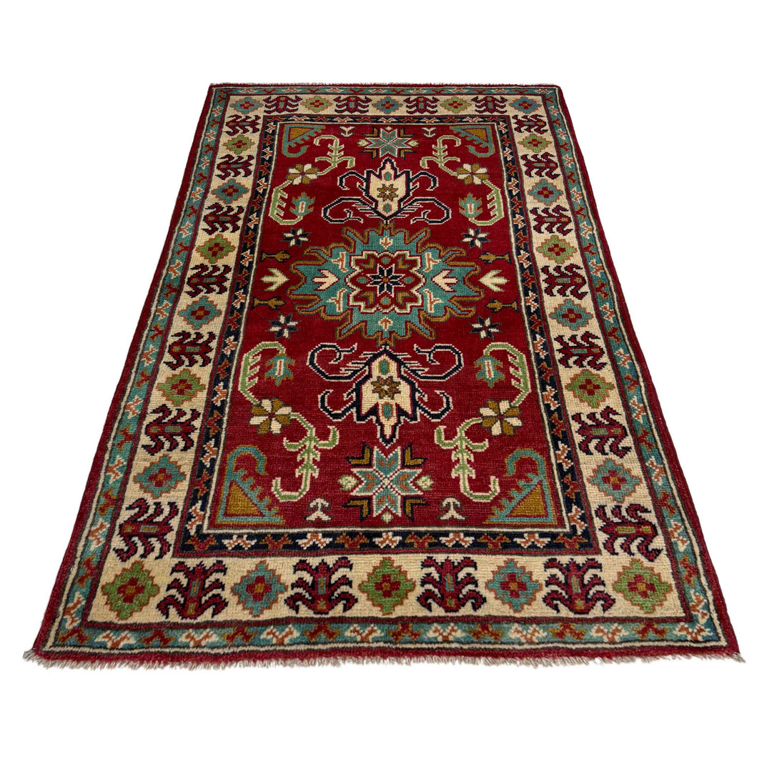 Red Color Kazak Rug 2' 7" x 4' 3" - No. AL258780