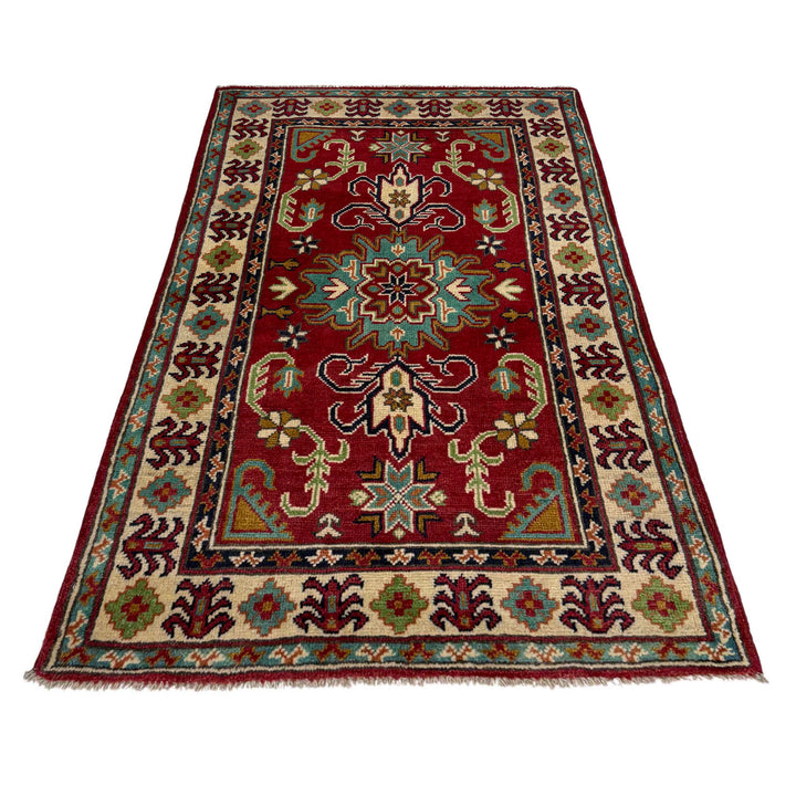 Red Color Kazak Rug 2' 7" x 4' 3" - No. AL258780