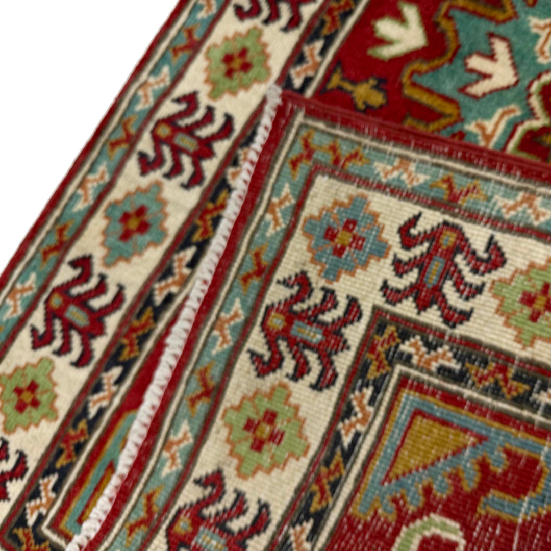 Red Color Kazak Rug 2' 7" x 4' 3" - No. AL258780