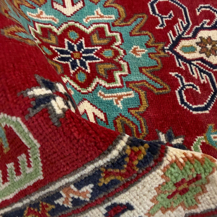 Red Color Kazak Rug 2' 7" x 4' 3" - No. AL258780