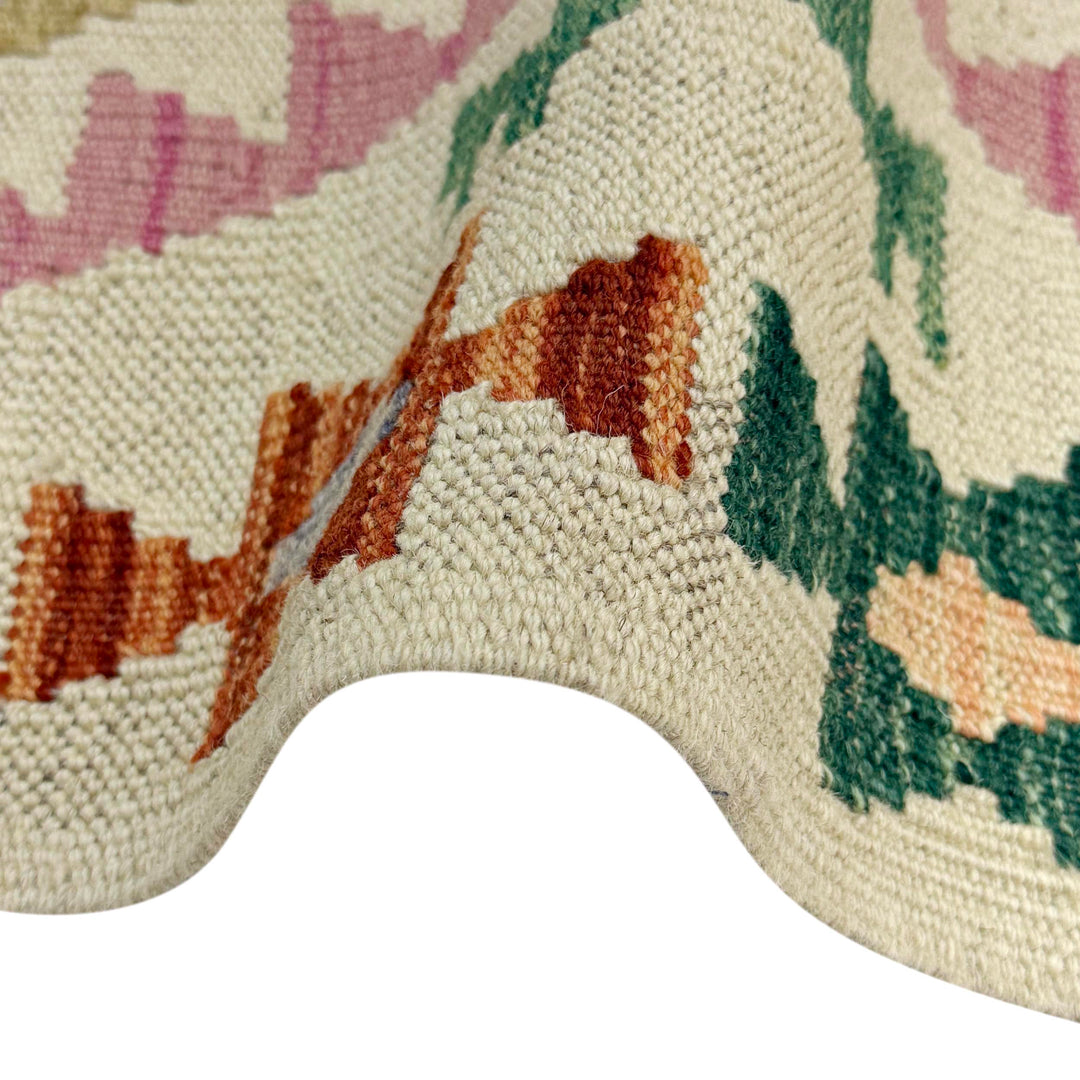Afghan Kilim Rug 2' 6" x 4' 4" Flat-Weave | No. AL49333