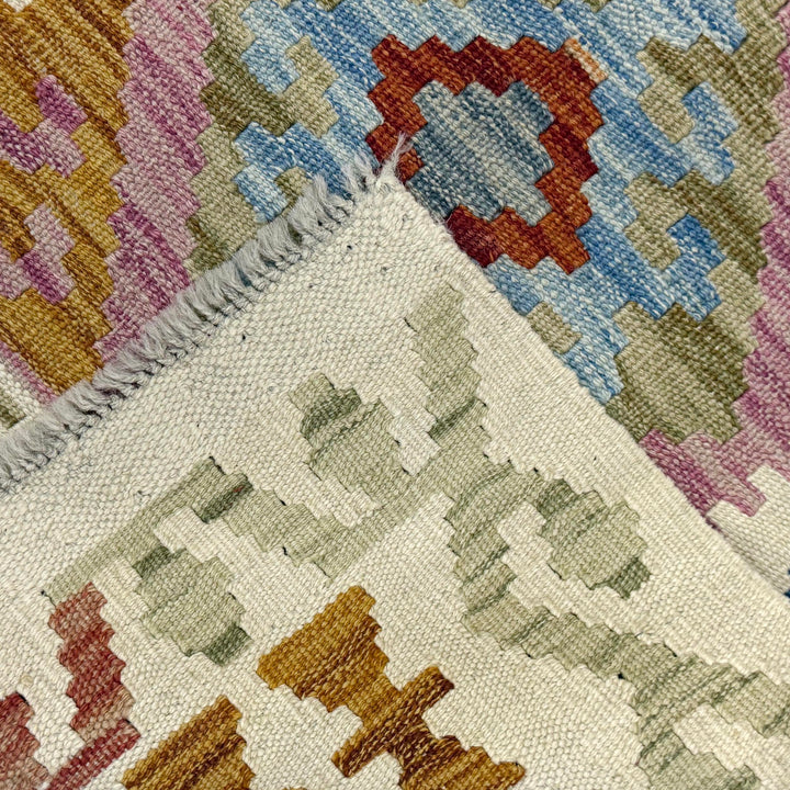 Handmade Turkish Design Wool Kilim 2' 4" x 4' 1" - No. AL857081