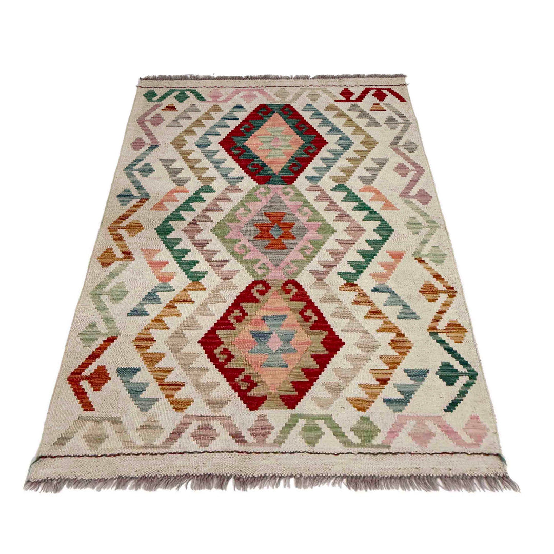 Handmade Vegetable Kelim 2' 7" x 4' 3" - No. AL919750